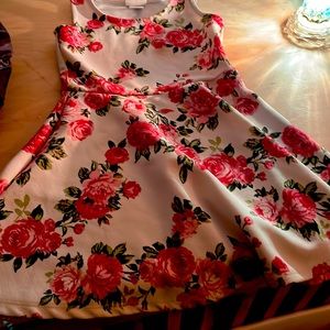 Dress is from Jenna and Jessie size is a 7. Shirt is from cat and jack